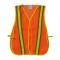 PIN3000900OR - PIP - 300-0900OR - Orange Mesh Safety Vest Non-ANSI w/ Reflective Tape