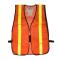 PIN300EVORPOR - PIP - 300-EVOR-POR - Orange Mesh Safety Vest Non-ANSI w/ Yellow Reflective Tape