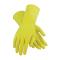 PIN48L140YXL - PIP - 48-L140Y/XL - Extra Large 12 In Lined 14 mil Yellow Latex Gloves w/ Grip