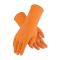 PIN48L185TL - PIP - 48-L185T/L - Large Lined Orange Latex Gloves w/ Grip