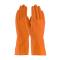 PIN48L185TM - PIP - 48-L185T/M - Medium Lined Orange Latex Gloves w/ Grip