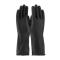 PIN48L300KXL - PIP - 48-L300K/XL - Extra Large 13 In Lined Black Latex Gloves w/ Grip