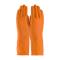 PIN48L302TM - PIP - 48-L302T/M - Medium Lined Orange Latex Gloves