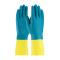 PIN523670S - PIP - 52-3670/S - Small 12 In Yellow 28 mil Latex Gloves w/ Blue Neoprene Coating