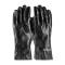 PIN588030R - PIP - 58-8030R - Large 12 In Lined Black PVC Coated Gloves w/ Grip