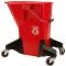 1591102 - Franklin - 1591102 - Red Plastic Mop Bucket