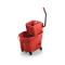 12873 - Rubbermaid - FG758888RED - 35 qt Red WaveBrake® Mop Bucket and Wringer