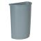 36159 - Rubbermaid - FG352000GRAY - 21 gal Gray Untouchable® Half Round Trash Can