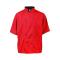 2124RDSLXL - KNG - 2124RDSLXL - XL Men's Active Red Short Sleeve Chef Coat