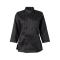 1874L - KNG - 1874L - Large Women's Black 3/4 Sleeve Chef Coat
