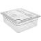 75887 - Cambro - 20CWLN135 - 1/2 Size Clear Camwear® Fliplid® Hinged Notched Food Pan Cover