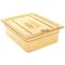 2471245 - Cambro - 20HPCHN150 - 1/2 Size Amber H-Pan™ Handled Notched High Heat Food Pan Cover