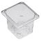 78404 - Cambro - 63CLRCW135 - 1/6 Size 3 in Clear Camwear® Colander Food Pan