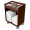 CAMTC1418131 - Cambro - TC1418131 - 32 in X 21 in Brown Tray and Silver Cart