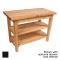 JHBC4830CDBK - John Boos - C4830C-D-BK - 48 in x 30 in Country Table w/ Drawer & Casters