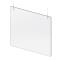 CLM2213224 - Cal-Mil - 22132-24 - 24 in x 24 in Hanging Plastic Cashier Barrier