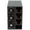 53916 - Vollrath - G58806 - 3-Tier Black Cup Dispenser Cabinet
