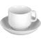 ITW8200202 - ITI - 82002-02 - 6 oz European White Cappuccino Cup w/Saucer