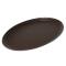 86365 - Carlisle - 2700GR2076 - 27 1/16 in x 22 1/3 in Oval Brown Griptite™ 2 Serving Tray