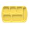 GETTR151BY - GET Enterprises - TR-151-BY - 14 3/4 in x 9 1/2 in  Bright Yellow Cafeteria Tray