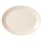 GETOP1080AW - GET Enterprises - OP-1080-AW - 10 in x 7 3/4 in American White Oval Settlement™ Coupe Platter