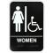138543 - Vollrath - 5630 - 6 in x 9 in Women's Restroom Sign