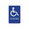 WINSGNB653B - Winco - SGNB-653B - 6 in x 9 in Handicap Accessible Sign