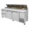 TURTPR93SDD2N - Turbo Air - TPR-93SD-D2-N - 93 in 2 Drawer 2 Door Super Deluxe Pizza Prep Table