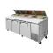 TURTPR93SDN - Turbo Air - TPR-93SD-N - 93 in 3 Door Super Deluxe Pizza Prep Table