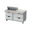 BEVSPED60HC08C4 - Beverage Air - SPED60HC-08C-4 - 60 in 4 Drawer Cutting Top Prep Table