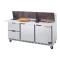 BEVSPED72HC08C2 - Beverage Air - SPED72HC-08C-2 - 72 in 2 Drawer Cutting Top Prep Table