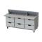 BEVSPED72HC18C6 - Beverage Air - SPED72HC-18C-6 - 72 in 6 Drawer Cutting Top Prep Table