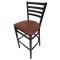 OAKSL3301W - Oak Street Mfg. - SL3301P-WA - Extra-Large Ladderback Barstool w/Walnut Wood Seat