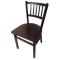 OAKSL2090M - Oak Street Mfg. - SL2090P-M - Verticalback Chair w/Mahogany Wood Seat