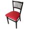 OAKSL2090RED - Oak Street Mfg. - SL2090P-RED - Verticalback Chair w/Red Vinyl Seat