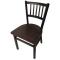 OAKSL2090W - Oak Street Mfg. - SL2090P-WA - Verticalback Chair w/Walnut Wood Seat
