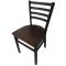 OAKSL2160W - Oak Street Mfg. - SL2160P-WA - Ladderback Dining Chair w/Walnut Wood Seat