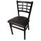 OAKSL2163ESP - Oak Street Mfg. - Sl2163P-ESP - Windowpane Chair w/Espresso Vinyl Seat