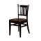 OAKWC102B - Oak Street Mfg. - WC102BLK - Verticalback Black All Wood Chair