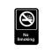2801164 - Vollrath - 5613 - 6 in x 9 in No Smoking Sign