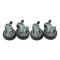 35807 - Kason® - 1 in Expanding Stem Caster Set with  4 in Wheels