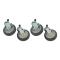 35798 - Kason® -1 in Expanding Stem Caster Set with 5 in Wheels